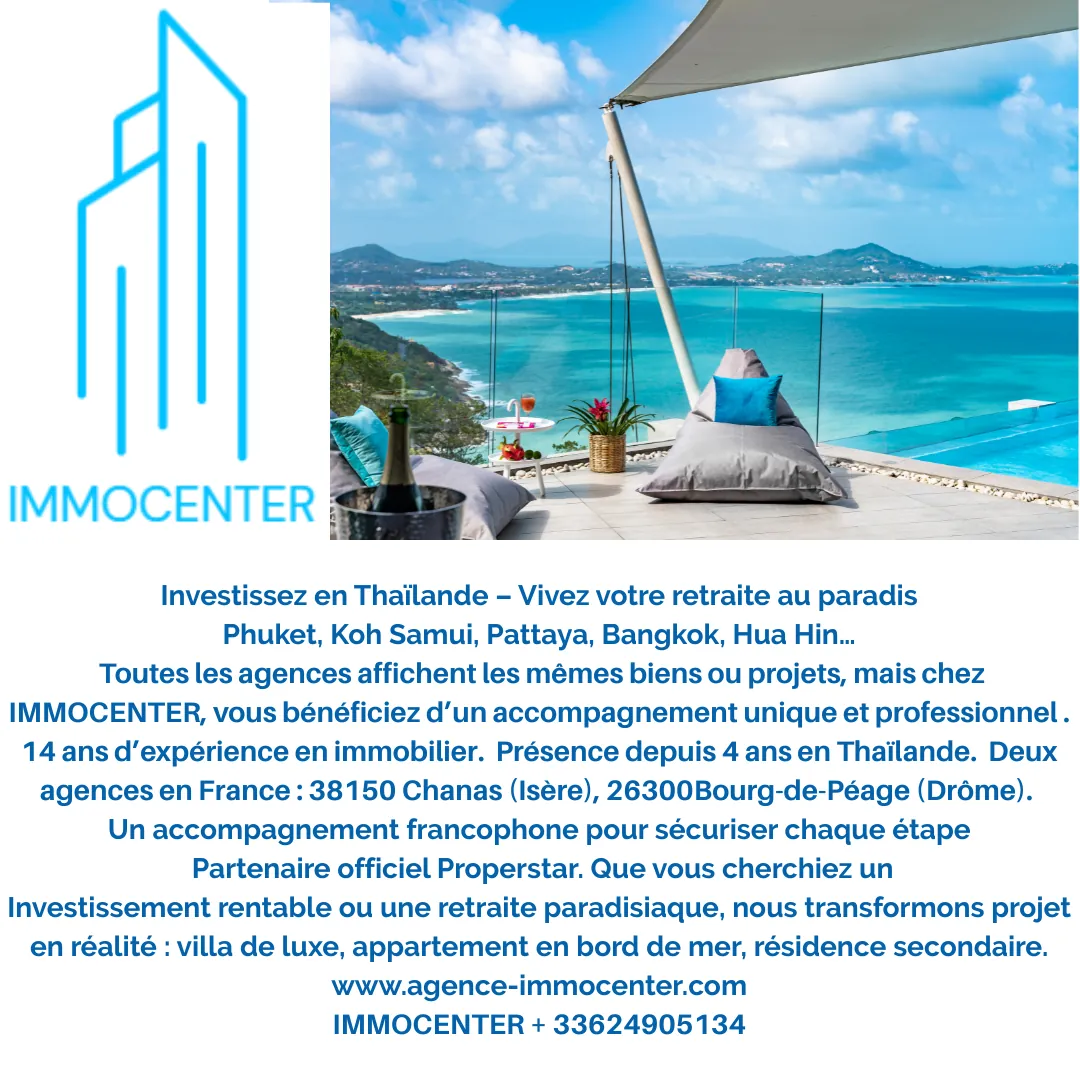 Investissez en Thaïlande : Villas et Appartements de Luxe pour Retraite ou Investissement