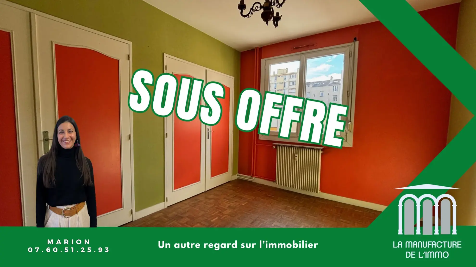 Appartement F3 de 63,39 m² avec garage et cave à Saint-Étienne Hauts de Jacquard 