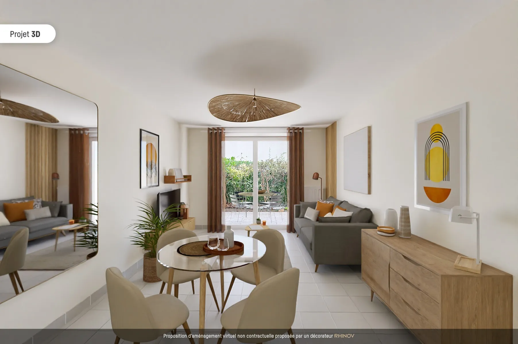 Appartement T3 avec jardin en vente à Marseille, secteur Trois Lucs 