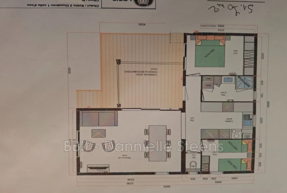 Charmant chalet résidentiel de 51 m² à Guerlédan, proche du lac, terrasse et stationnement inclus 