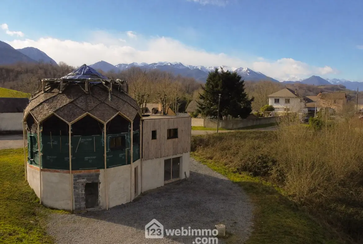 Rare maison architecturale avec toiture Zome 12 à Montaut - Projet personnalisé en construction 
