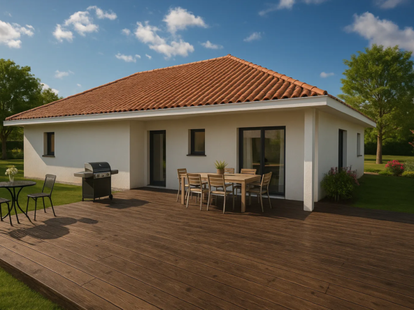 Construction d'une maison moderne à Optevoz de 95 m² avec 3 chambres et haute performance énergétique