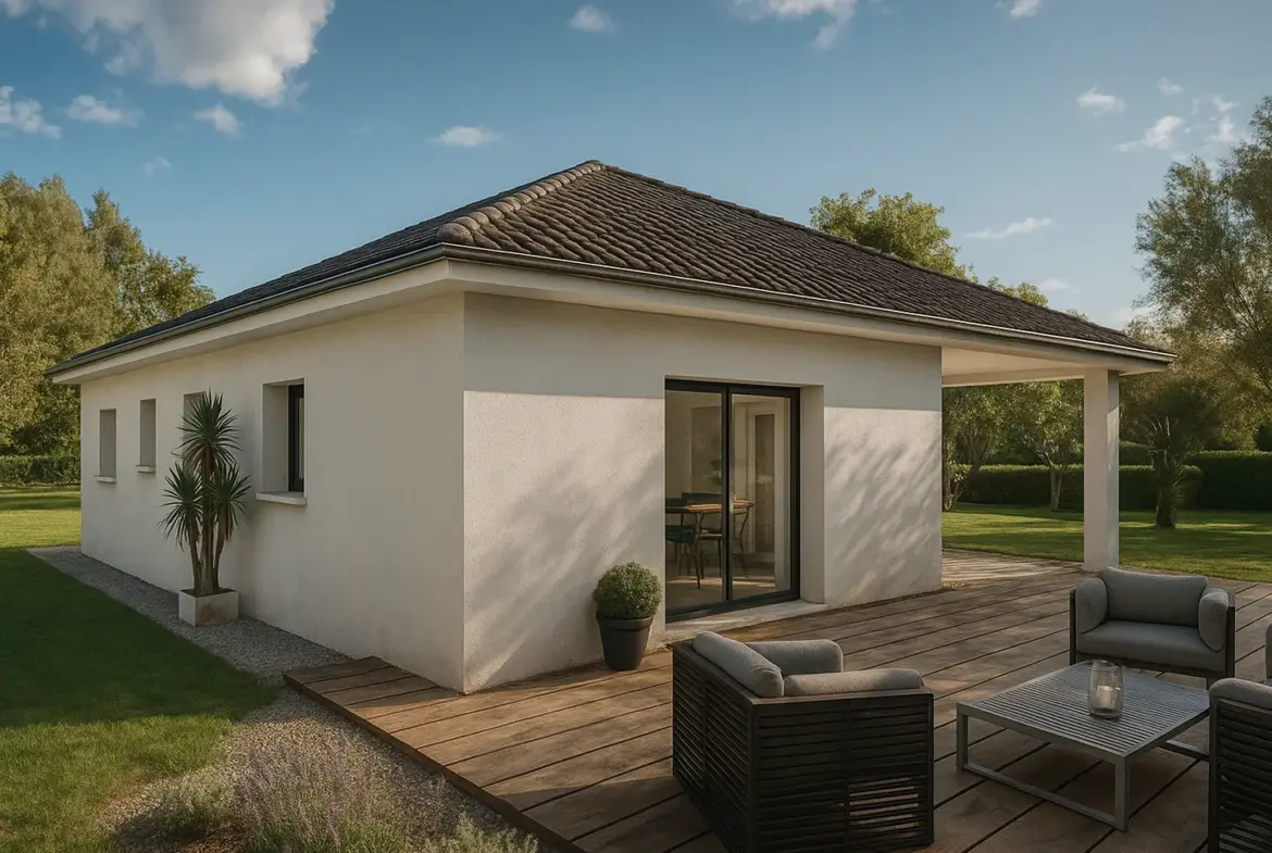 Construction d'une maison moderne à Optevoz de 95 m² avec 3 chambres et haute performance énergétique 