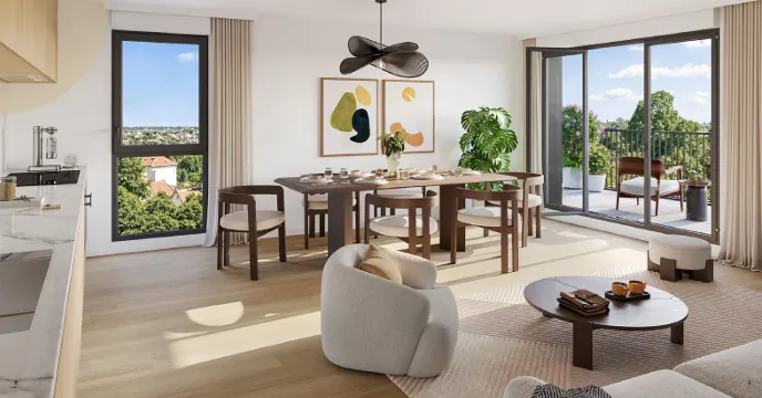 Appartement 2 pièces neuf à Montmorency, livraison 2028, prix réduit 