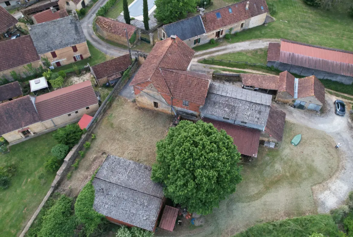 Corps de Ferme en Périgord Noir avec dépendances et terrain arboré 