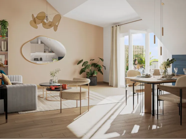 Appartement 3 pièces neuf à Beaune (21200), livraison 2028, balcon et parking inclus