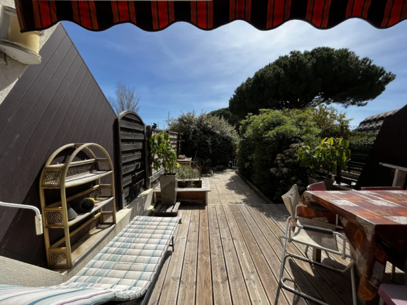 Bel appartement en rez-de-jardin de 35 m² avec terrasse ensoleillée au Grau du Roi