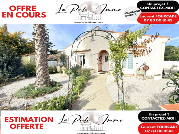 Villa T3 de plain-pied à Saint-Cyprien, jardin, garage et atelier