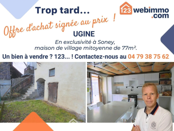 Maison de village à rénover de 77 m² à Soney, Ugine