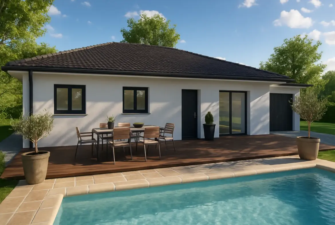Maison neuve de 90 m² à Le Pont-de-Beauvoisin avec jardin spacieux 