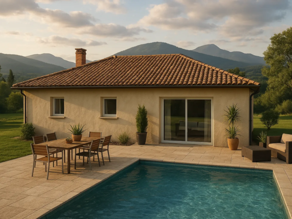 Maison neuve de 90 m² à Le Pont-de-Beauvoisin avec jardin spacieux