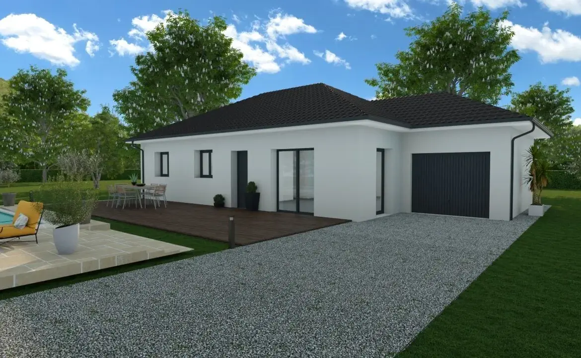 Maison neuve de 90 m² à Le Pont-de-Beauvoisin avec jardin spacieux 