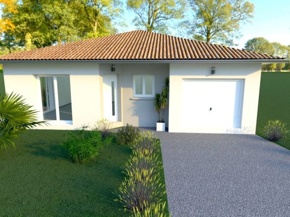 Belle maison neuve à Saint Vincent de Paul, proche Dax, avec 3 chambres et grand séjour lumineux