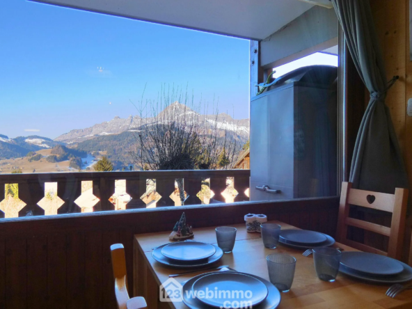 Appartement 20 m² avec vue Mont-Charvin au Cernix, proximité des pistes