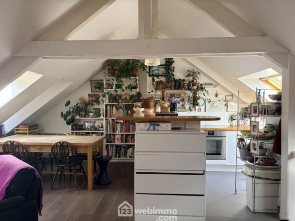 Appartement duplex lumineux de 80 m² au centre historique de Rouen