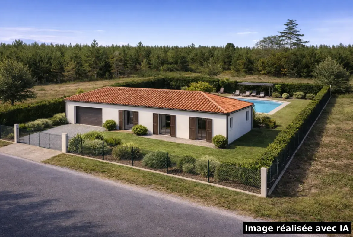 Terrain à bâtir de 2 492 m² à Gans, proche Bazas, avec espace naturel et vue dégagée 