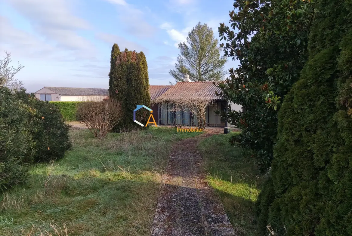Maison à vendre à Verteuil-sur-Charente avec jardin arboré 