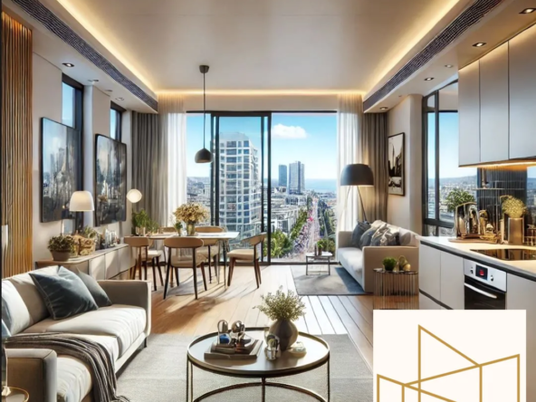 Appartement neuf à vendre dans le quartier Euromed 2 à Marseille de 34 m² avec terrasse