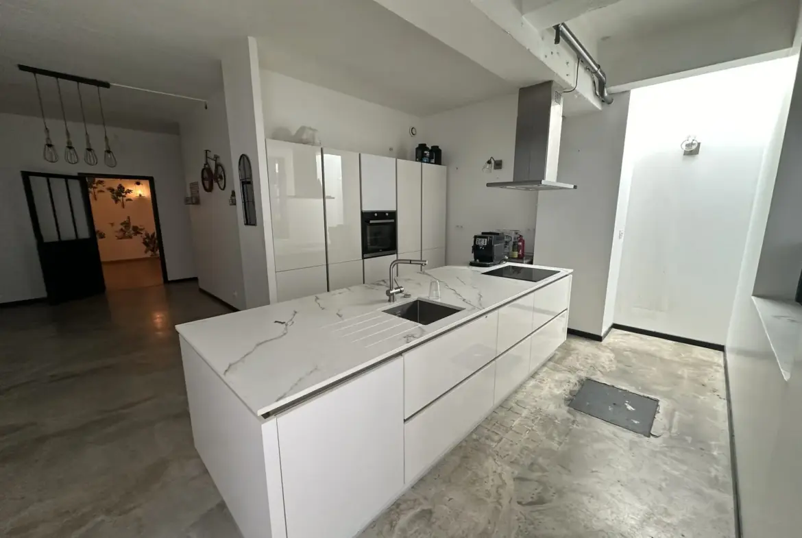 Maison à vendre à Carcassonne avec espace commercial et duplex spacieux 