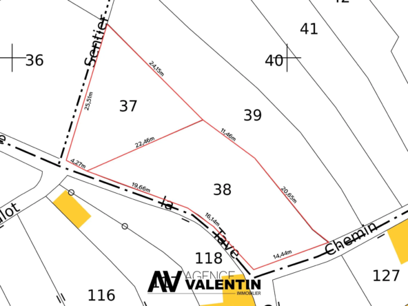Terrain à vendre à Ancy-Dornot de 786 m² viabilisé