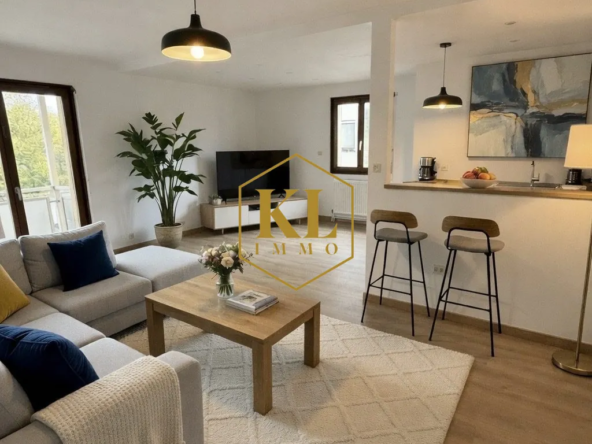 Appartement traversant de 82 m² avec balcon et garage à Colmar