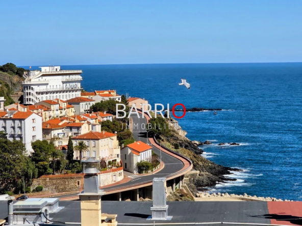 Appartement de 75 m² avec balcon et vue mer à Cerbère