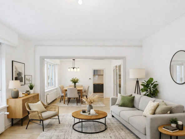 meublé avec l'IA Appartement lumineux de 81 m² en plein centre de Colmar, proche commodités