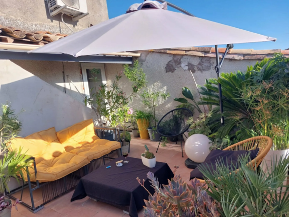 Maison de village rénovée avec terrasse tropézienne à Saint-Jean-de-Serres