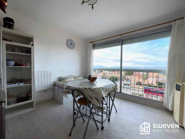 Studio à 50 mètres de la mer au Barcarès avec parking privé et vue dégagée