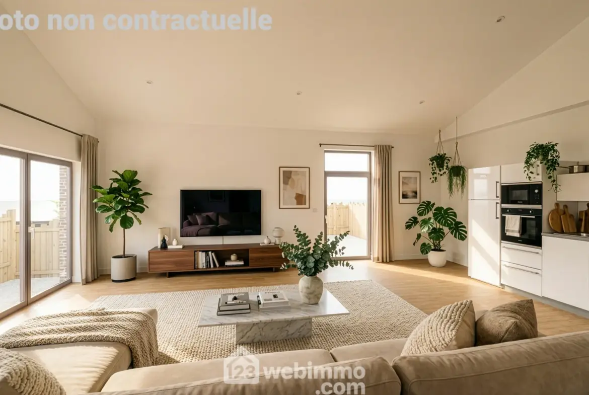 Appartement duplex T3 de 72,20 m² avec terrasse et parking aux Achards 