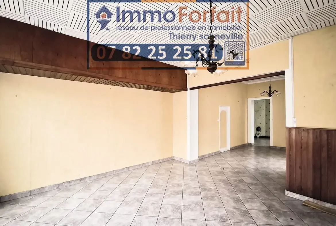 Maison à vendre à Carvin - 116 m² avec terrasse, jardin et garage pour rénovation 