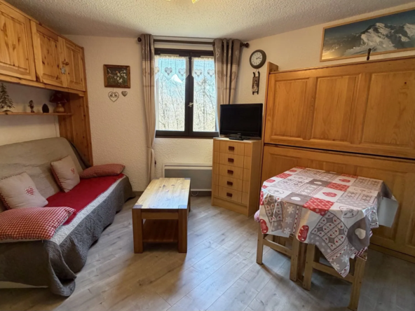 Studio à vendre au Pré du Bois, Les Carroz d'Arâches – Lumineux et rénové