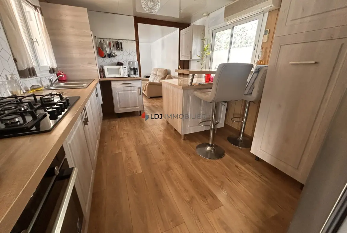 Chalet rénové de 53 m² avec terrasses et jardin à Argelès-sur-Mer 