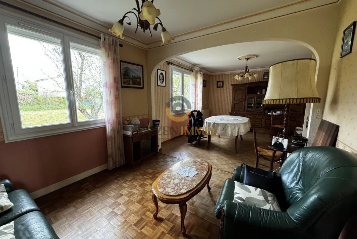 Maison 3 chambres avec sous-sol, garage et jardin à Secondigny 