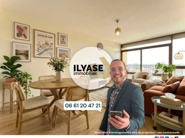 Appartement T2 à Chalon-sur-Saône avec balcon et cave – Idéal investissement ou résidence principale
