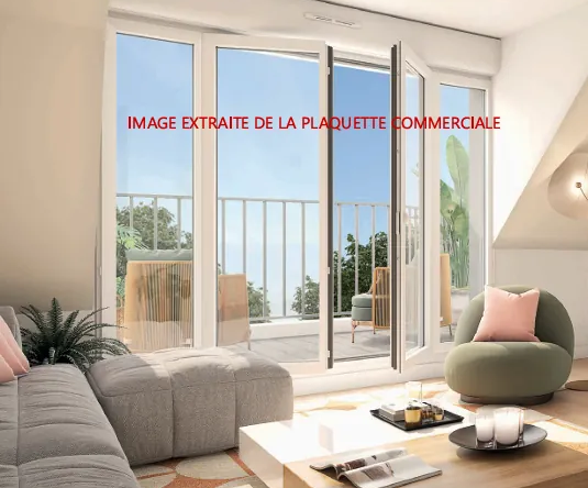 Appartement T2 neuf à Gonesse - Dernier étage avec parking, livraison 2028