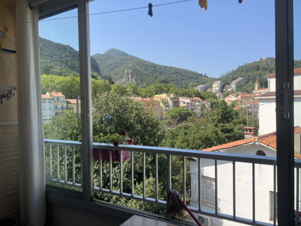 F2 à vendre à Amélie-les-Bains avec vue dégagée, cave et garage