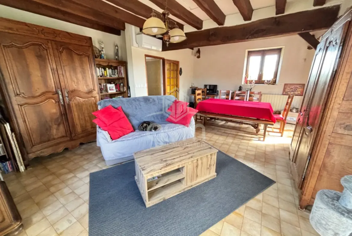 Maison de campagne avec dépendances et grand terrain à Saint-Epain 