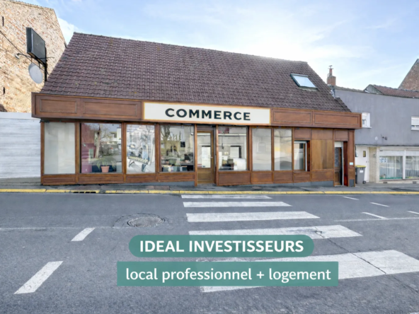 Maison avec local commercial à Hersin-Coupigny - Investissement et Habitation