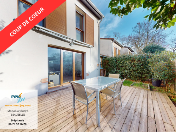 Belle maison T4 à vendre à Beauzelle près de Toulouse avec jardin et garage