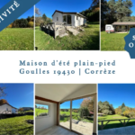 Charmante maison d'été avec terrain de 5 hectares près de Goulles en Corrèze