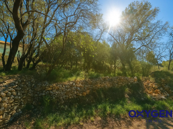 Terrain de 487 m² à Estagel avec vue montagne et garage existant