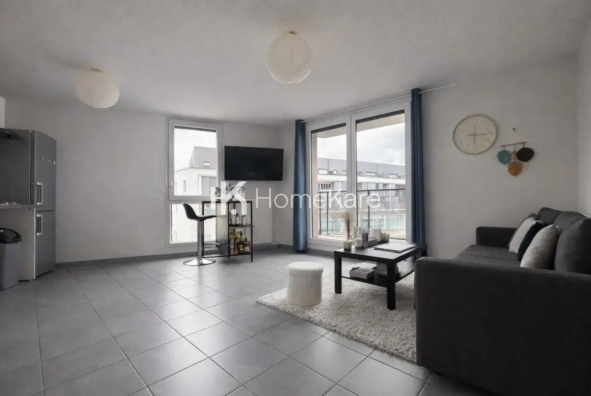 Appartement T2 à Blagnac avec balcon et parking en sous-sol, construit en 2016 