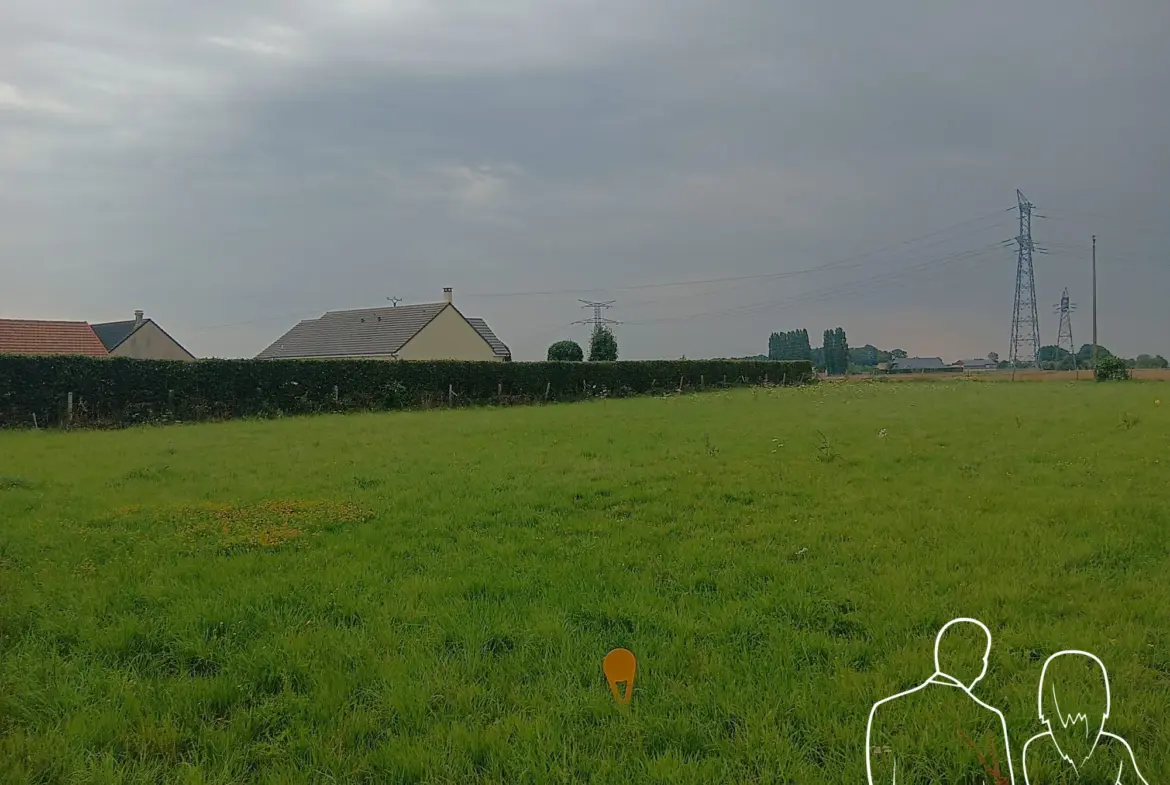 Terrain constructible de 1200 m² à Colletot, Eure - Secteur résidentiel 