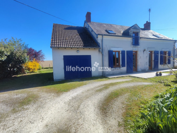 Maison indépendante 4 chambres à Villedieu-sur-Indre - Plain-pied, charme, jardin clos