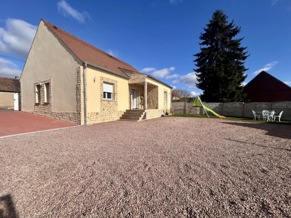 Maison neuve à vendre à Therdonne – 118 m² plain-pied avec chalet et jardin
