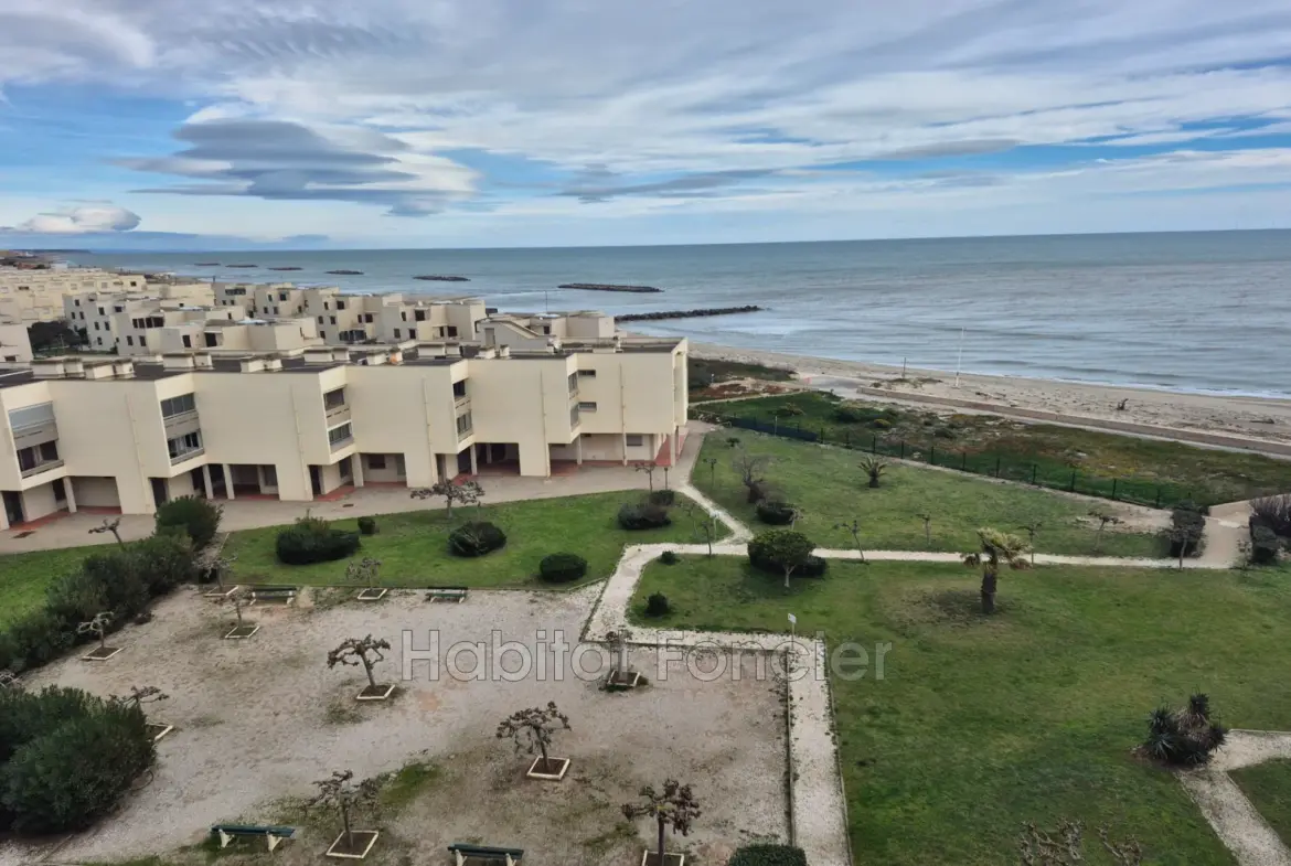 Appartement 3 pièces avec vue mer au dernier étage au Barcarès 