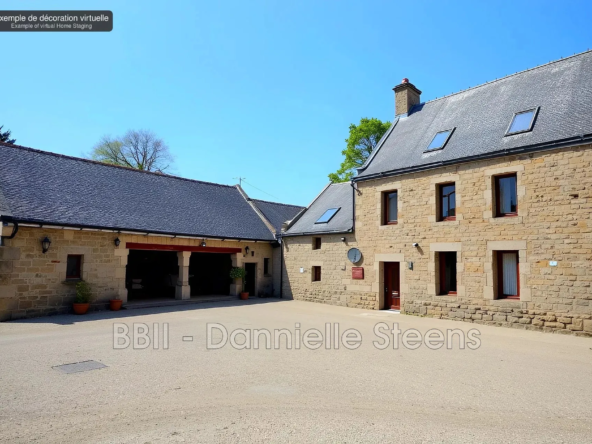 Maison ancienne en pierre à Quintin en Centre Bretagne - 3 chambres, terrain de 1100 m²