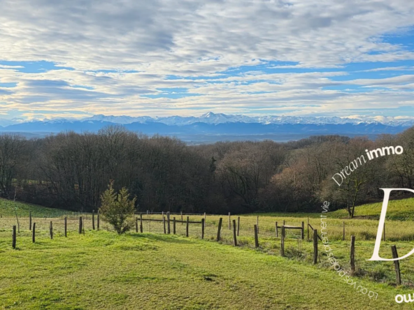 Maison neuve avec vue panoramique sur les Pyrénées à Marciac