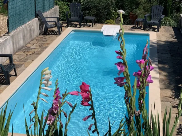 Charmante maison en pierre avec piscine et vue proche d'Anduze et d'Alès